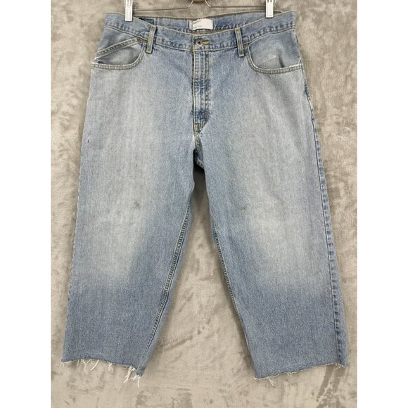 Levi's Other - Levi's SilverTab Vintage Size 36x24.5 Cropped Baggy Faded Distressed Jeans
